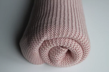 Load image into Gallery viewer, Knitted Bamboo Blanket - Blush
